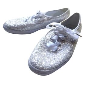 Keds X Kate Spade New York Champion Glitter Sneakers Size 6.5 New Without Box**